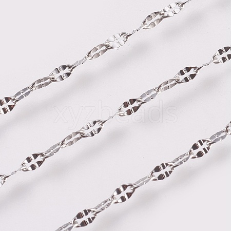 Tarnish Resistant 304 Stainless Steel Dapped Chains CHS-K008-14B-1