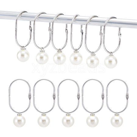 304 Stainless Steel Shower Curtain Rings for Bathroom HJEW-NB00301-1