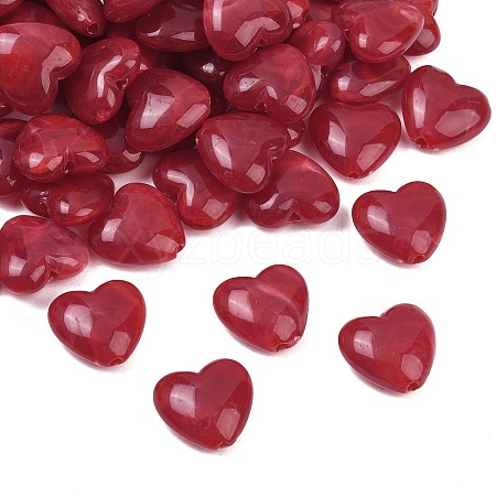 Two-tone Opaque Acrylic Beads AC-CBA8E7E-01G-1
