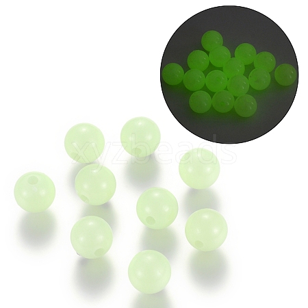 Luminous Acrylic Round Beads LACR-R002-4mm-01-1