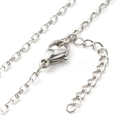 304 Stainless Steel Venetian Chains Necklaces NJEW-JN03636-01-1