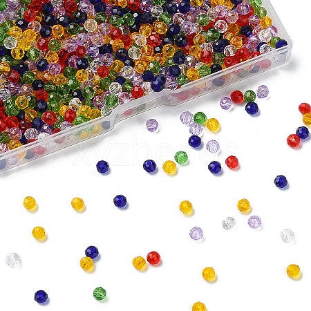 12 Strands 6 Styles Electroplate Glass Beads Strands EGLA-YW0003-96-1