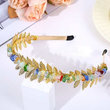 Natural Gemstone Hair Bands PW-WG137AD-05-1