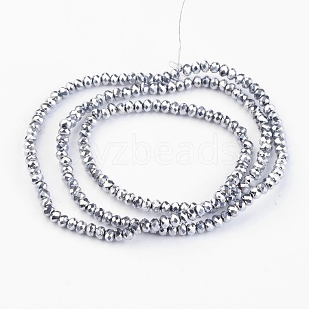 Electroplate Glass Bead Strands X-EGLA-G014-2mm-FP03-1