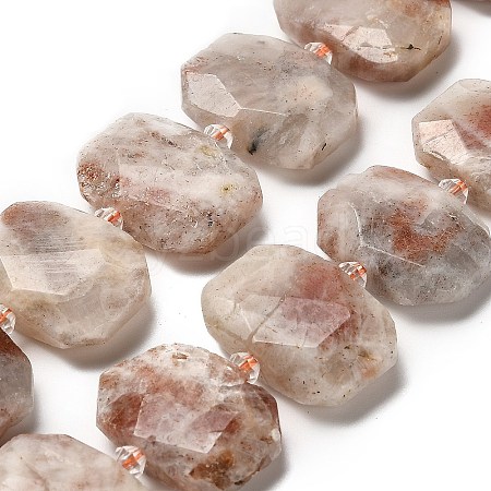 Natural Sunstone Beads Strands G-H078-B01-01-1