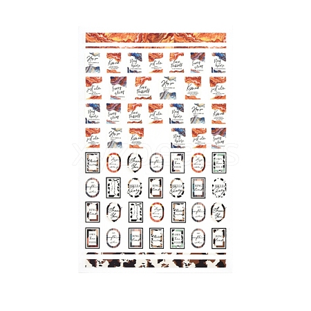 Nail Art Stickers Decals MRMJ-R088-41-F736-1