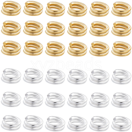 160Pcs 2 Colors Brass Split Rings KK-BBC0023-08B-1