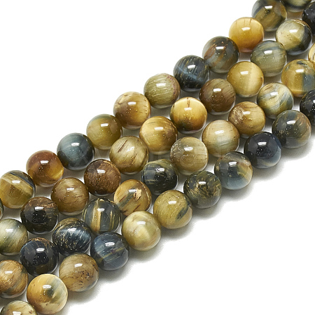 Natural Tiger Eye Beads Strands X-G-S300-8mm-107A-1