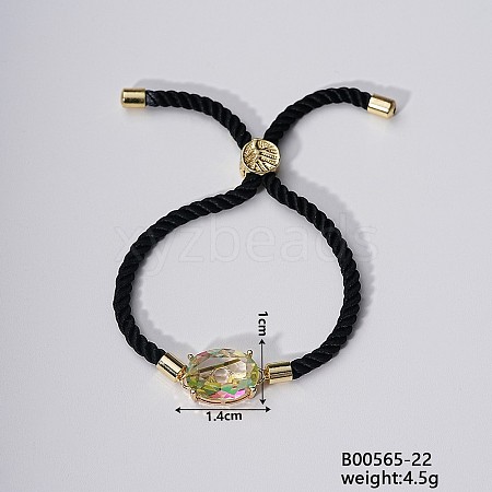 Fashionable Cute Brass Oval Link Bracelets RQ1549-1-1