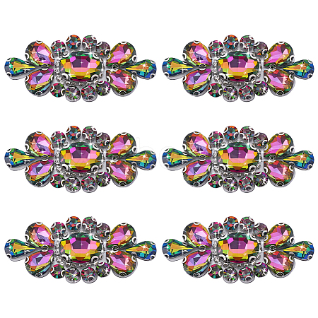 6Pcs Glass Rhinestone DIY-WR0001-11A-1