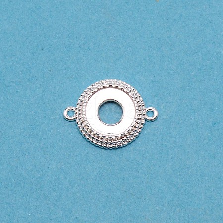Brass Cabochon Connector Settings KK-TAC0014-05C-S-1