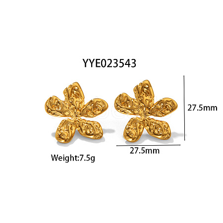 Fashionable Irregular Stainless Steel Stud Earrings for Women MT3122-2-1