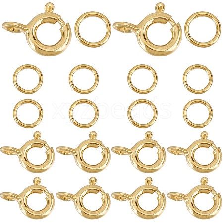 CREATCABIN 10Pcs 925 Sterling Silver Spring Ring Clasps STER-CN0001-22G-1