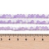 Frosted Crackle Glass Beads Strands GLAA-U001-4mm-M04-4