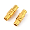 Brass Locking Tube Magnetic Clasps X-MC079-G-2