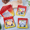 40Pcs Rectangle Glitter Holographic Plastic Resealable Packaging Bags ABAG-TA0001-97B-02-5