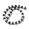 Handmade Evil Eye Lampwork Beads Strands LAMP-S069-01A-02-4