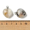 Natural White Cherry Blossom Agate Pendants G-F820-10A-17-3