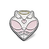 Angel Heart Butt Zinc Alloy Enamel Pin Brooch JEWB-C028-03B-EB-1