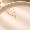 304 Stainless Steel Mother Child Silhouette Mama Pendant Necklaces for Women WI4645-1-5