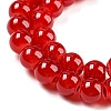 Baking Paint Imitation Jade Glass Round Bead Strands DGLA-Q021-6mm-29-4