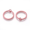 Spray Painted Iron Split Key Rings IFIN-L038-08-FF-1