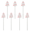 14Pcs Wooden Cake Toppers Decorations DIY-CN0005-56B-1