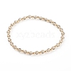 Glass & Brass Stretch Beaded Bracelets Sets BJEW-JB06147-4