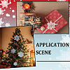36Pcs Snowflake Plastic Pendant Decorations DIY-CP0013-33A-5