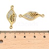 304 Stainless Steel Crystal Rhinestone Connector Charms STAS-U047-29G-3