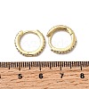 Brass Micro Pave Cubic Zirconia Hoop Earrings EJEW-P322-01G-5