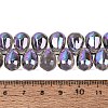 Electroplate Baking Paint Transparent Glass Beads Strands GL-N005-02A-C10-4