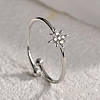 Star 304 Stainless Steel with Crystal Rhinestone Cuff Rings for Women FS-WGC8D6E-01-1