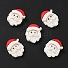 Opaque Christmas Resin Cabochons RESI-G039-01-1
