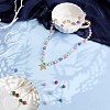 200Pcs DIY Frosted Natural & Dyed White Jade Beaded Stretch Bracelet Making Kits DIY-SC0014-79-5
