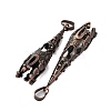 Brass Pendant Cabochon Settings KK-U074-06R-2