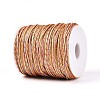 100M Segment Dyed Round Nylon & PET & Polyester Metallic Braided Cord OCOR-N009-01E-3