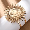 Alloy & Iron Cuff Bangles for Women BJEW-F501-01B-KCG-2