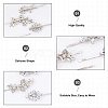 14Pcs 4 Style Alloy Rhinestone Hair Bobby Pins MRMJ-CA0001-36-5