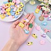 SUNNYCLUE 40Pcs 10 Style Resin Cabochons CRES-SC0002-11-3