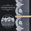 Peony Embroidery Polyester Lace Fabric DIY-WH0308-360A-2
