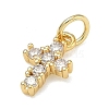 Brass Micro Pave Cubic Zirconia Pendants KK-A293-20G-02-2