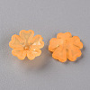 Transparent Frosted Acrylic Bead Caps MACR-S371-04A-724-2