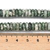 Natural Green Spot Jasper Beads Strands G-G329-A01-3x8mm-6