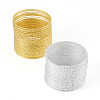 2Pcs 2 Colors Textured Iron Memory Beading Wire for Wire Wrap DIY Jewelry Making MW-TA0001-06C-2