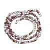 Electroplate Glass Beads Stradns EGLA-H114-02A-05-4