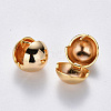 Brass Ball Clip-on Earrings KK-T049-22G-NF-2