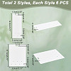 2Pcs 2 Styles Acrylic Badge Display Board AJEW-WH0554-59-2