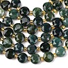 Natural Moss Agate Beads Strands G-C116-A15-02-2