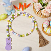 Wood Beads Pendant Decorations DIY-WH0888-777A-01-3